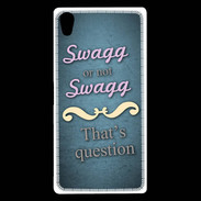 Coque Sony Xperia Z5 Premium Swag or Not bleu ZG