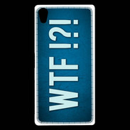 Coque Sony Xperia Z5 Premium WTF bleu ZG