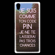 Coque Sony Xperia Z5 Premium Code pin rose ZG