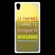 Coque Sony Xperia Z5 Premium Confiance et mensonge ZG