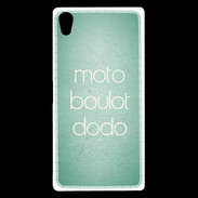 Coque Sony Xperia Z5 Premium Moto Boulot Dodo Vert ZG