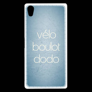 Coque Sony Xperia Z5 Premium Vélo Boulot Dodo Bleu ZG