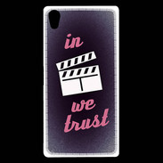 Coque Sony Xperia Z5 Premium In Ciné We Trust Rouge ZG