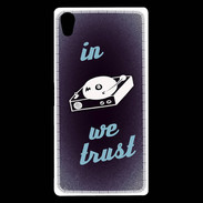 Coque Sony Xperia Z5 Premium In DJ We trust Bleu ZG