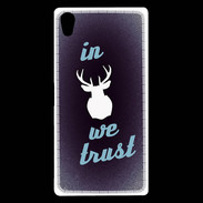 Coque Sony Xperia Z5 Premium In Elan We trust Bleu ZG