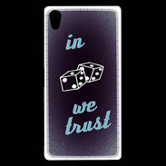 Coque Sony Xperia Z5 Premium In Gamble We trust Bleu ZG