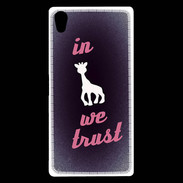 Coque Sony Xperia Z5 Premium In Girafe We trust Rouge ZG