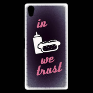 Coque Sony Xperia Z5 Premium In Junk We trust Rouge ZG