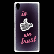 Coque Sony Xperia Z5 Premium In Like We trust Rouge ZG