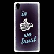 Coque Sony Xperia Z5 Premium In Like We trust Bleu ZG