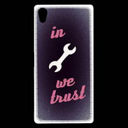 Coque Sony Xperia Z5 Premium In Mecanic We trust Rouge ZG