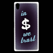 Coque Sony Xperia Z5 Premium In Money We trust Bleu ZG