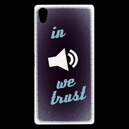 Coque Sony Xperia Z5 Premium In Music We trust Bleu ZG