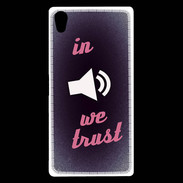 Coque Sony Xperia Z5 Premium In Music We trust Rouge ZG