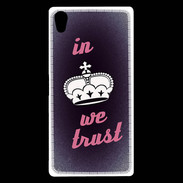 Coque Sony Xperia Z5 Premium In Queen We trust Rouge ZG