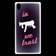 Coque Sony Xperia Z5 Premium In Uzi We trust Rouge ZG