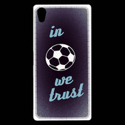 Coque Sony Xperia Z5 Premium In Soccer We trust Bleu ZG