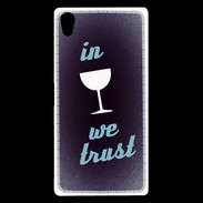 Coque Sony Xperia Z5 Premium In Wine We trust Bleu ZG
