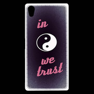 Coque Sony Xperia Z5 Premium In Zen We trust Rouge ZG