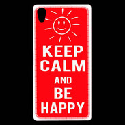 Coque Sony Xperia Z5 Premium Keep calm Be Crazy Rouge