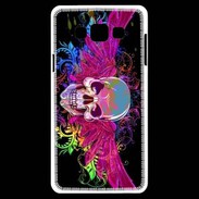 Coque Samsung A7 Tête de mort design et colorée