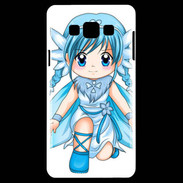 Coque Samsung A7 Chibi style illustration of a Super Heroine