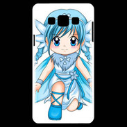 Coque Samsung A7 Chibi style illustration of a Super Heroine