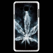 Coque Samsung A7 Feuille de cannabis en fumée