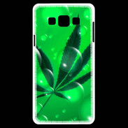 Coque Samsung A7 Cannabis Effet bulle verte