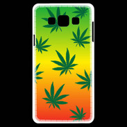 Coque Samsung A7 Fond Rasta Cannabis