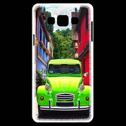 Coque Samsung A7 2cv verte de collection