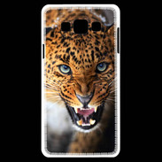 Coque Samsung A7 Portrait d'un léopard