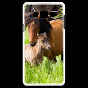 Coque Samsung A7 Cheval et poulain
