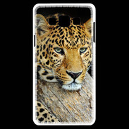 Coque Samsung A7 portrait d'un léopard 50