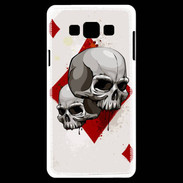Coque Samsung A7 Carte Tête de mort Carreau