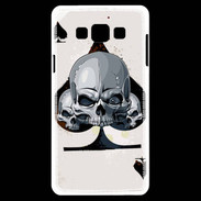 Coque Samsung A7 Carte tête de mort pique