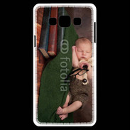 Coque Samsung A7 Bébé dormant sur des livres