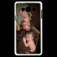 Coque Samsung A7 Jumeaux dormant dans des caisses