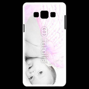 Coque Samsung A7 Bébé ailes d'ange rose