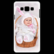 Coque Samsung A7 Bébé dans un panier
