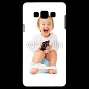 Coque Samsung A7 Bébé accro au mobile