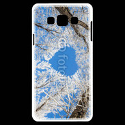 Coque Samsung A7 arbres enneigés coeur