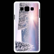 Coque Samsung A7 paysage d'hiver