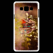 Coque Samsung A7 Groupe de hippie dans les champs
