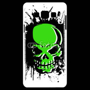 Coque Samsung A7 Tête de mort en vert et noir