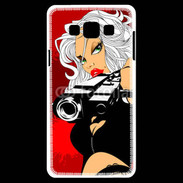 Coque Samsung A7 Femme blonde tueuse 50
