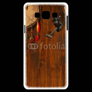 Coque Samsung A7 Canne à pêche et hameçons pêcheur