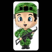Coque Samsung A7 Cute cartoon illustration of a soldier