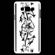 Coque Samsung A7 Tatouage de fleurs 5