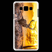 Coque Samsung A7 Cerf au couché de soleil 610